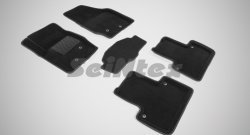 Износостойкие коврики в салон 3D VOLVO XC-90 черные (компл) Volvo XC90 C рестайлинг (2006-2014)