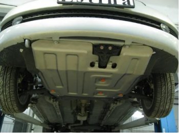 5 499 р. Защита картера двигателя и КПП ALFECO  Vortex Estina (2008-2014) (Сталь 2 мм). Увеличить фотографию 1