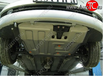 5 499 р. Защита картера двигателя и КПП ALFECO Vortex Estina (2012-2014) (Сталь 2 мм)