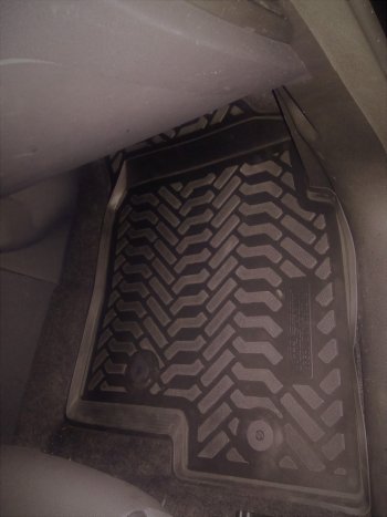 1 499 р. Комплект ковриков в салон Aileron 3D (с подпятником)  Zotye T600 (2014-2021). Увеличить фотографию 3